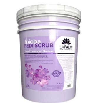 La Palm Jojoba Pedi Scrub Lavender Purple Bucket