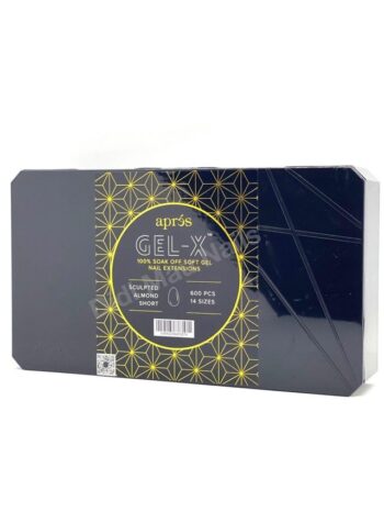Apres Gel-X Sculpted Almond Short 2.0 Box of Tips 14 Sizes 600 pcs